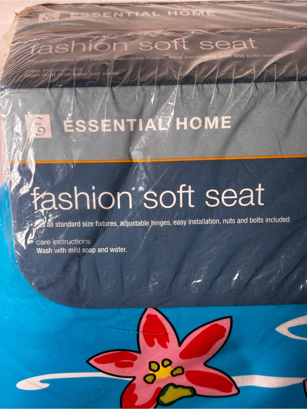 Vintage Essential Home “Lily Pad” Fashion Soft Seat Toilet Seat NOS Sealed